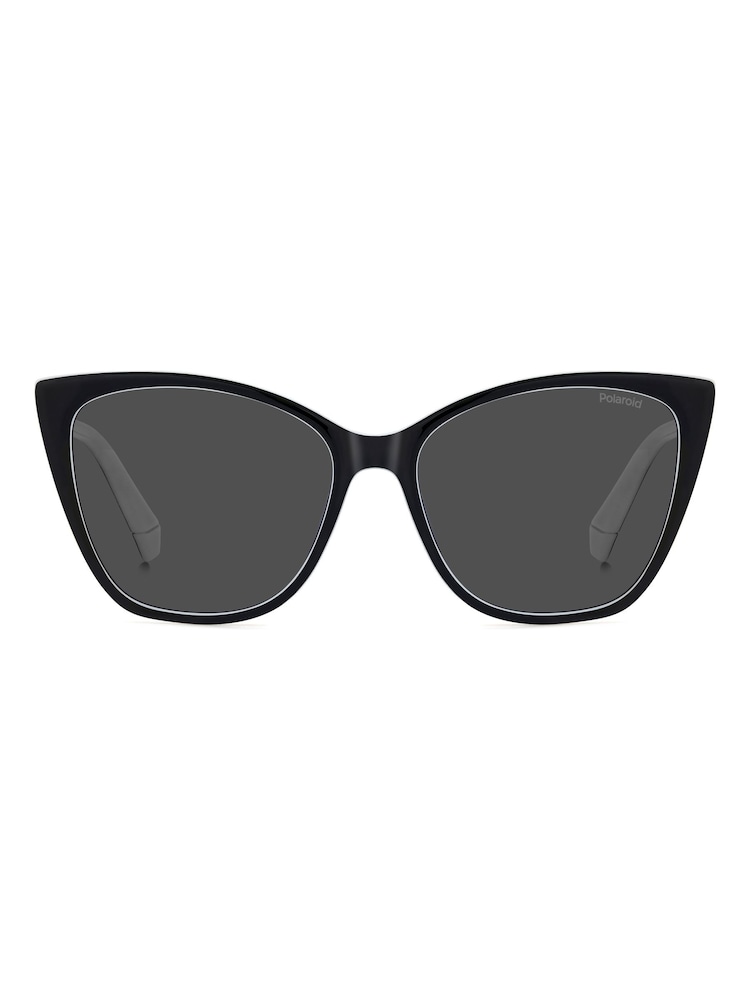 Polaroid Rectangular Black Sunglasses - Imagen 2 de 6