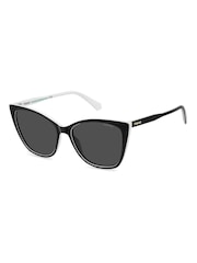 Polaroid Rectangular Black Sunglasses - Imagen 3 de 6