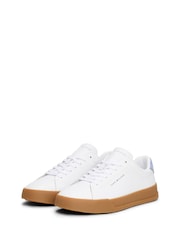 Tommy Hilfiger Contrast Heel Court Trainers - Image 3 of 5