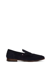 Tommy Hilfiger Blue Suede Flexible Loafers - Image 1 of 4