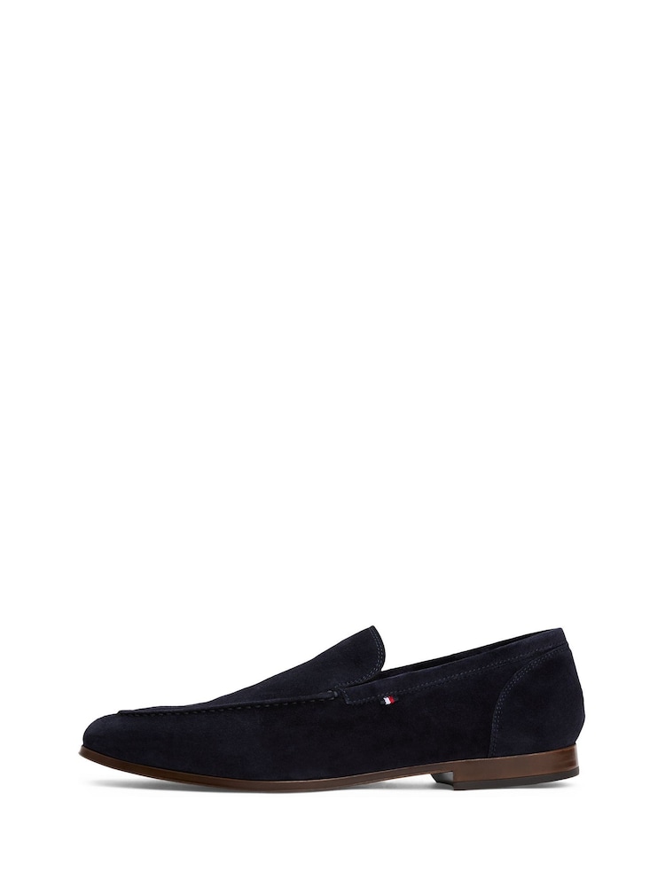 Tommy Hilfiger Blue Suede Flexible Loafers - Image 2 of 4