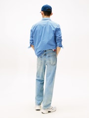 Tommy Jeans Blue Otis Signature Regular Straight Leg Jeans - Image 3 of 5