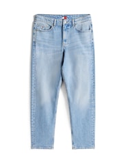 Tommy Jeans Blue Relaxed Isaac Whiskered Tapered Jeans - Image 5 of 5