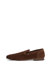 Tommy Hilfiger Brown Suede Flexible Loafers - Image 2 of 5