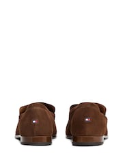 Tommy Hilfiger Brown Suede Flexible Loafers - Image 4 of 5