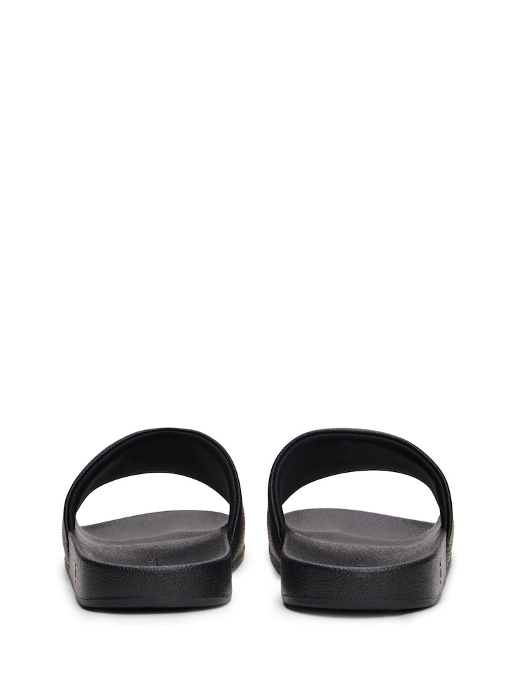 Tommy Hilfiger Black Embossed Logo Pool Slides - Image 4 of 4 Tommy Hilfiger Black Embossed Logo Pool Slides - Image 4 of 4