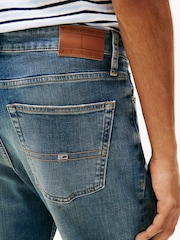 Tommy Jeans Blue Slim Ryan Faded Straight Leg Jeans - Image 3 of 4
