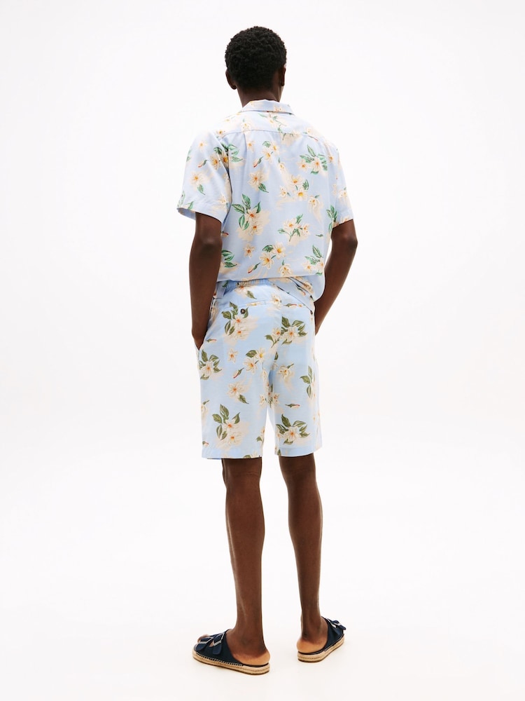 Tommy Hilfiger Blue Washed Cotton Shorts - Image 2 of 5