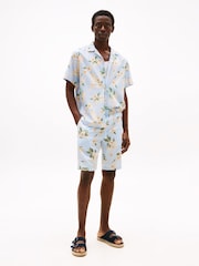 Tommy Hilfiger Blue Washed Cotton Shorts - Image 3 of 5