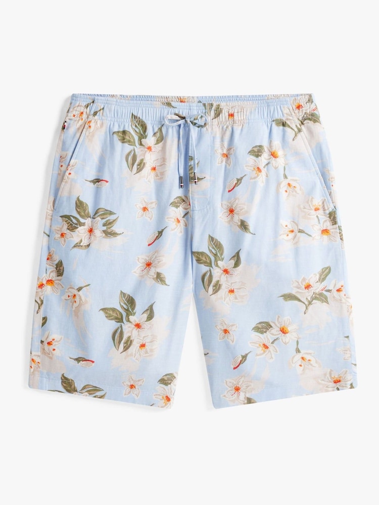 Tommy Hilfiger Blue Washed Cotton Shorts - Image 5 of 5