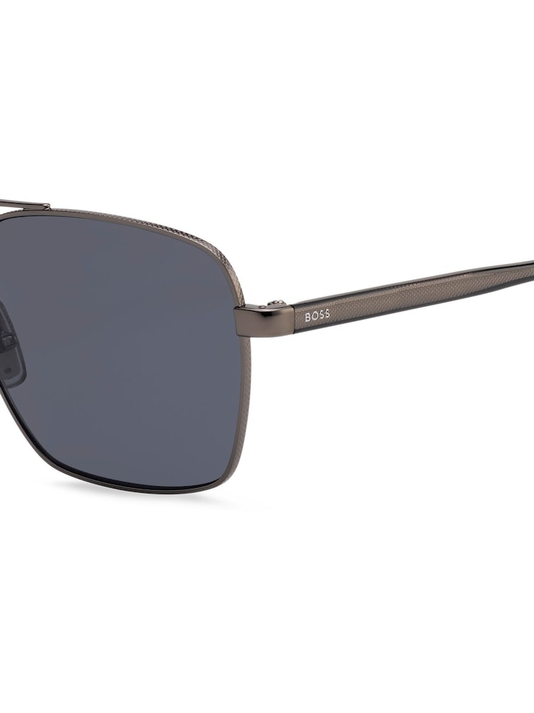 BOSS Black Rectangular Sunglasses - Image 3 of 3