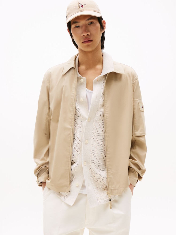 Tommy Hilfiger Natural Technical Shacket - Image 1 of 6