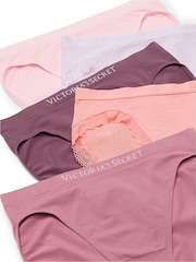 Victoria's Secret Pink/Orange/Purple Brief 5 Pack Knickers - Image 2 of 2