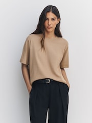 Neutral N. Premium Cosy Short Sleeve Crew Neck T-Shirt - Image 1 of 8