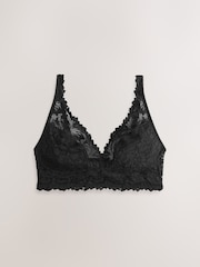 Black Non Pad Non Wire Lace Ultimate Comfort Bra - Image 4 of 6