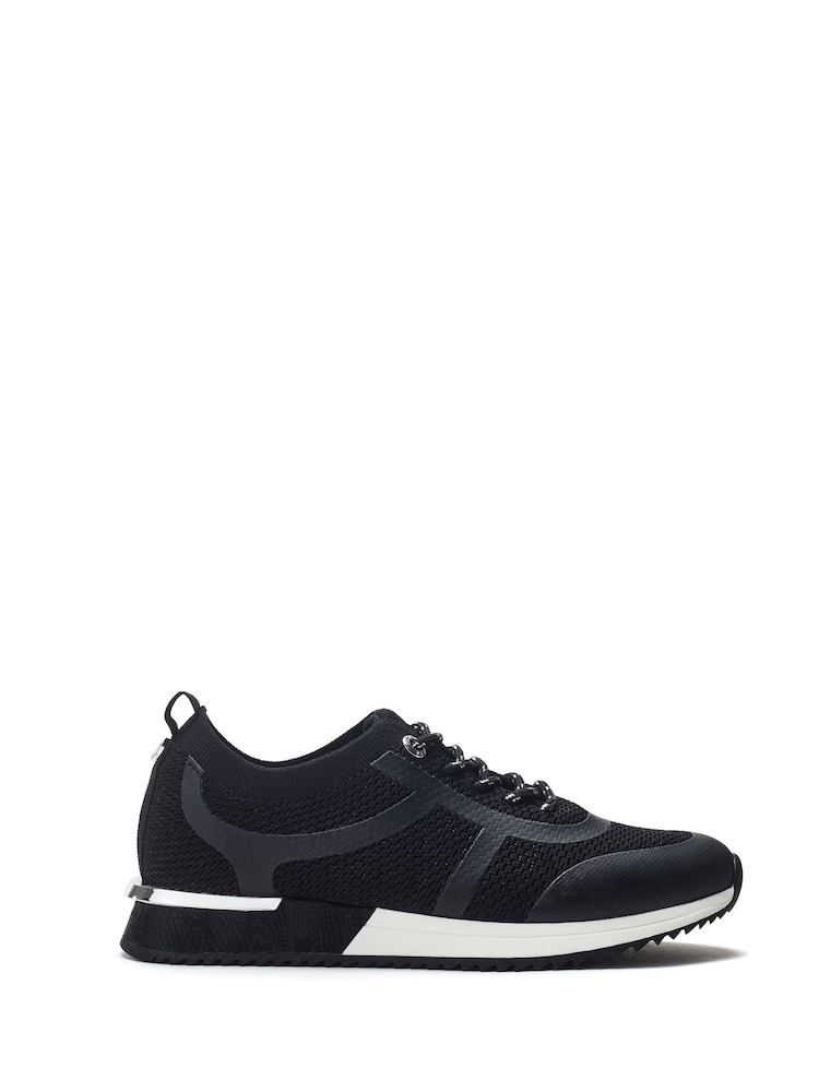 Moda in Pelle Dyonna Lace-Up Knit Trainers - Image 1 of 4