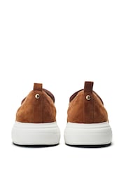 Marrón - Moda in Pelle Basil Sporty Sole Chain Shoes - Imagen 2 de 4