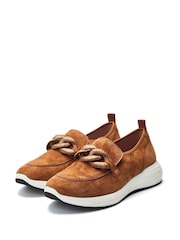 Marrón - Moda in Pelle Basil Sporty Sole Chain Shoes - Imagen 3 de 4