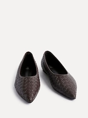Linzi Brown Talina Woven Pointed Toe Ballet Flats - Image 3 of 5
