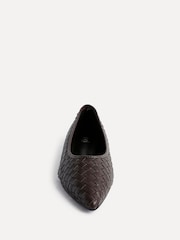 Linzi Brown Talina Woven Pointed Toe Ballet Flats - Image 4 of 5