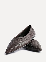 Linzi Brown Talina Woven Pointed Toe Ballet Flats - Image 5 of 5