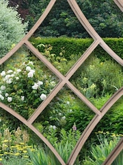 Charles Bentley Brown Lisbon Sand Effect Finish Round Mirror - Image 2 of 6