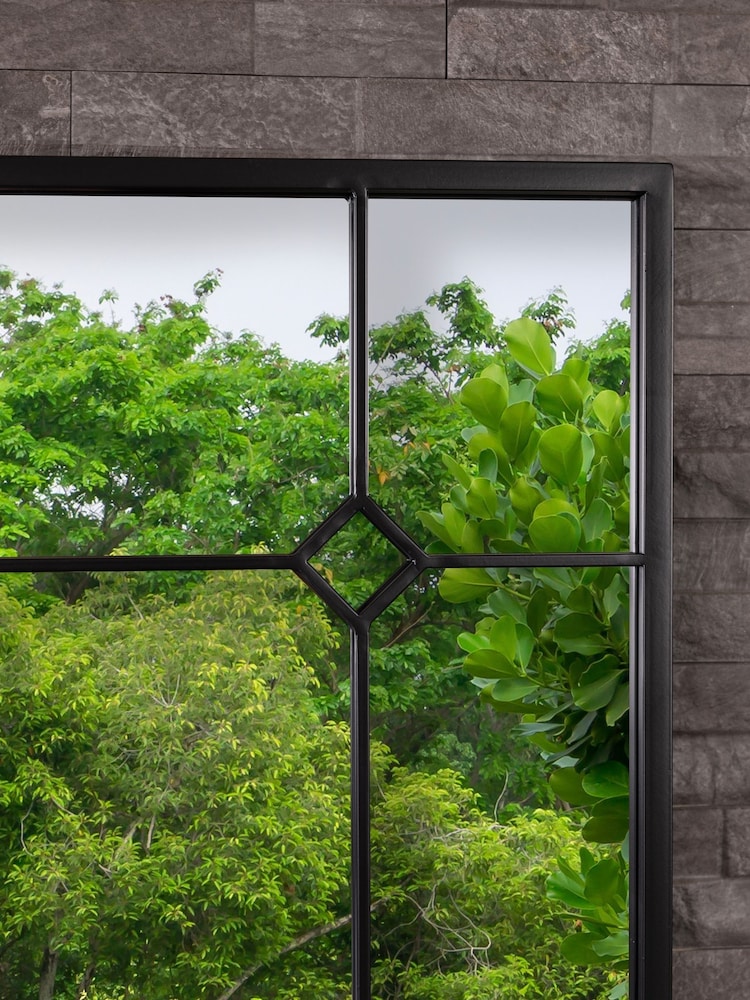 Charles Bentley Black Budapest Rectangular Detail Mirror - Image 2 of 6