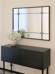 Charles Bentley Black Budapest Rectangular Detail Mirror - Image 3 of 6
