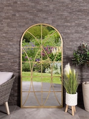 Charles Bentley Gold Madrid Symmetrical Pattern Arch Mirror - Image 1 of 6