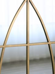 Charles Bentley Gold Madrid Symmetrical Pattern Arch Mirror - Image 3 of 6