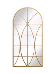 Charles Bentley Gold Madrid Symmetrical Pattern Arch Mirror - Image 5 of 6