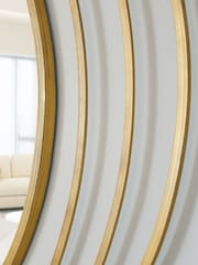 Charles Bentley Gold Prague Round Repeated Edge Mirror - Image 3 of 6