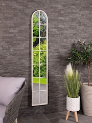 Charles Bentley White San Marino Arch Window Style Tall Mirror - Image 1 of 6