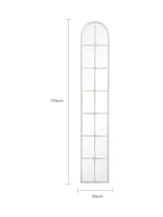 Charles Bentley White San Marino Arch Window Style Tall Mirror - Image 4 of 6