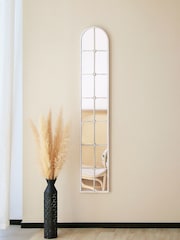 Charles Bentley White San Marino Arch Window Style Tall Mirror - Image 5 of 6