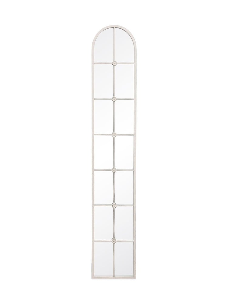 Charles Bentley White San Marino Arch Window Style Tall Mirror - Image 6 of 6