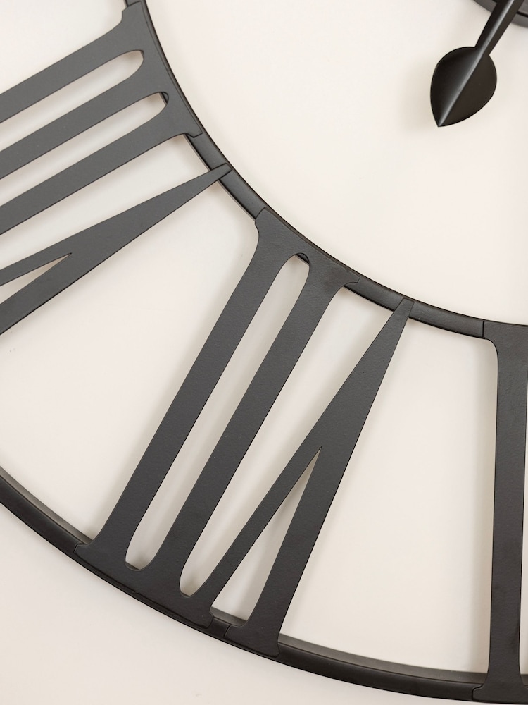 Charles Bentley Black Wimbleball Skeleton Design Wall Clock - Image 2 of 6 Charles Bentley Black Wimbleball Skeleton Design Wall Clock - Image 2 of 6