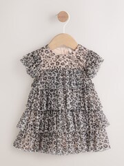 Estampa de leopardo - Baby Mesh Dress (0mths-2yrs) - Imagem 1 de 8