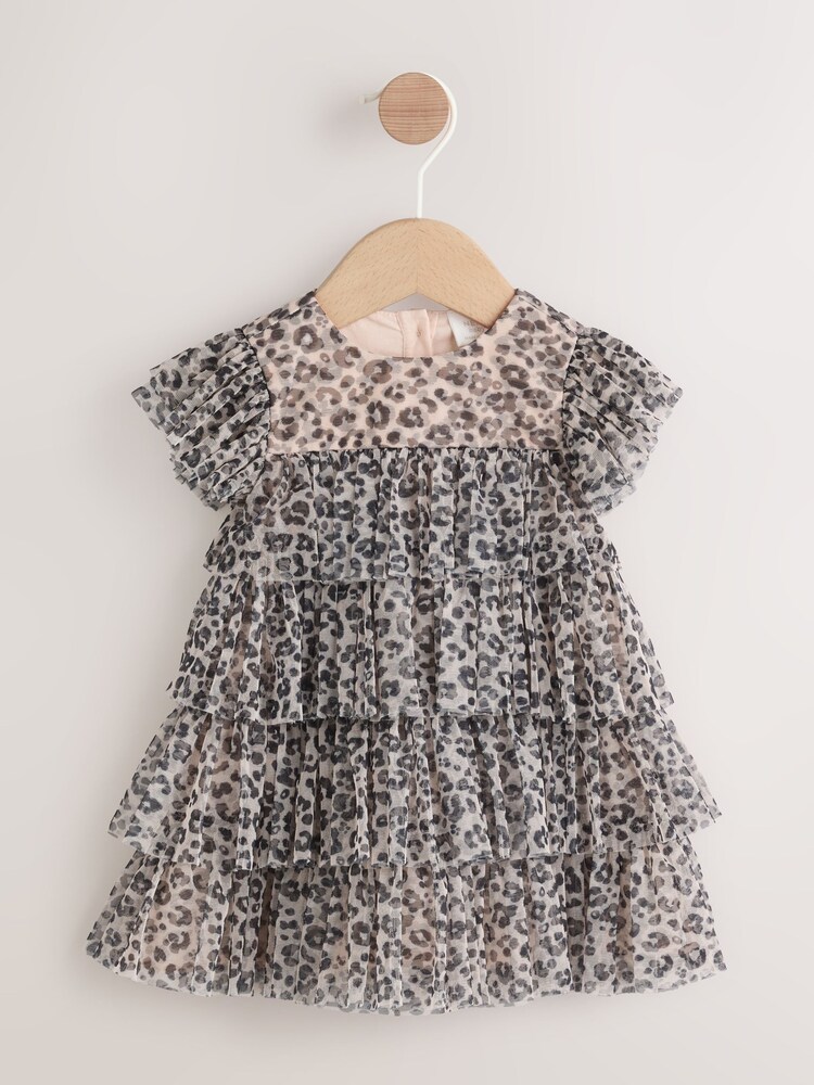 Estampa de leopardo - Baby Mesh Dress (0mths-2yrs) - Imagem 1 de 8