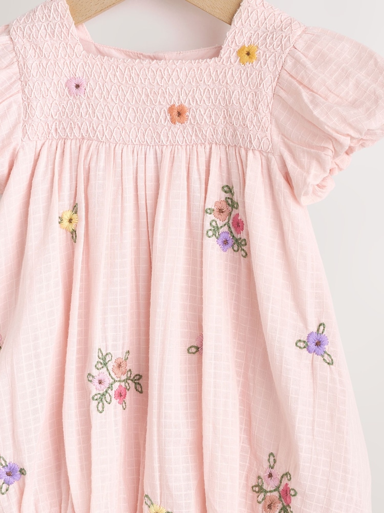 floral embroidered smock dress Buy Pink Floral Embroidered Smock Baby Dress And Knicker Set 2 Piece  (0mths-2yrs) from Next USA