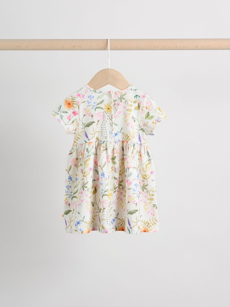 Next Pink Fairy Baby Short Sleeve Dresse 2 Pack (0mths-3yrs) Up to 1 Month