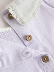 Lilla - Babykjole med vevd krage og Tights (0mnd–2år) - Bilde 6 av 7