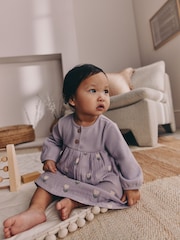 Purple/Pink Baby Woven Dress 2 Pack (0mths-3yrs) - Image 2 of 17