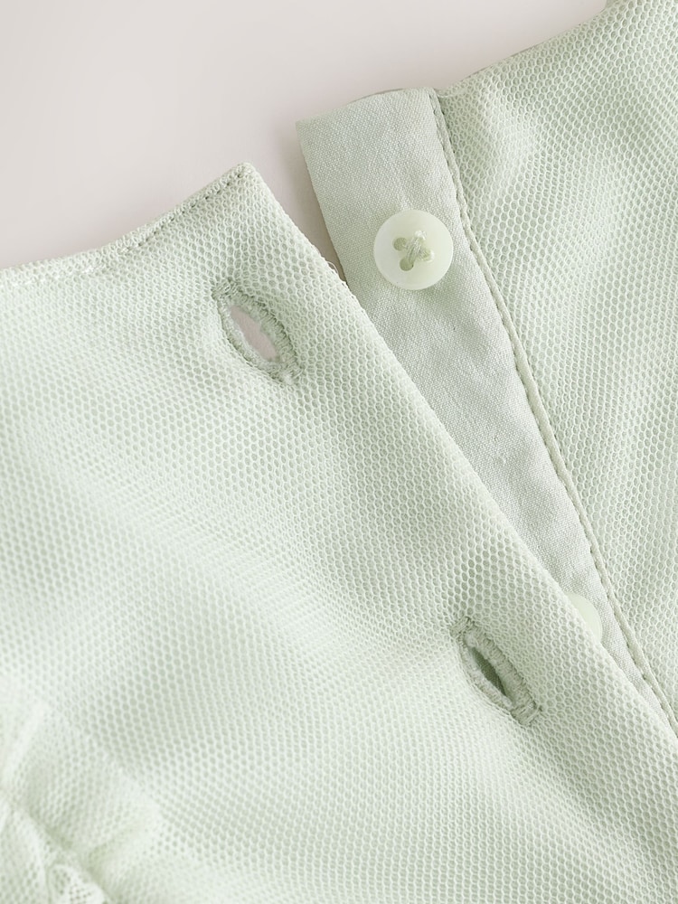 Sage Green Baby Mesh Dress (0mths-2yrs) - Image 10 of 10