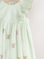 Sage Green Baby Mesh Dress (0mths-2yrs) - Image 8 of 10
