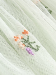 Sage Green Baby Mesh Dress (0mths-2yrs) - Image 9 of 10