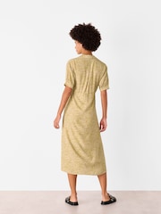 Whistles Green Tiger Flame Midi Dress - Image 2 of 5