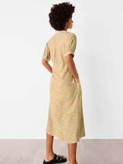 Whistles Green Tiger Flame Midi Dress - Image 4 of 5