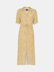Whistles Green Tiger Flame Midi Dress - Image 5 of 5