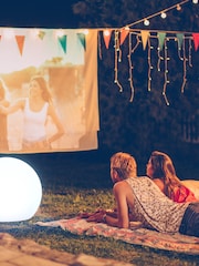 New Garden White Outdoor Buly Lighted Ball 60cm with Cable - Image 2 of 4